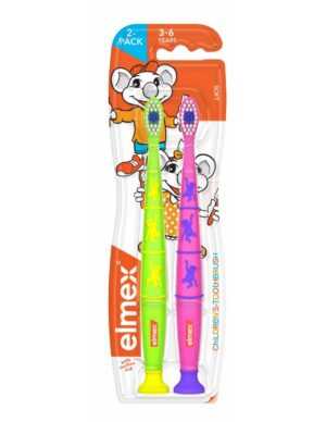 Elmex Zubní kartáček pro děti ve věku 3-6 let Children Duopack 2 ks