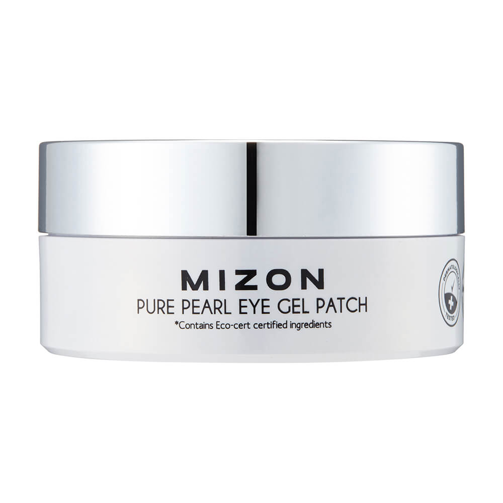 Mizon Prémiová oční hydrogelová maska s bílou perlou a diamantem na vrásky a rozjasnění pleti Pure Pearl (Eye Gel Patch) 60 ks x 1