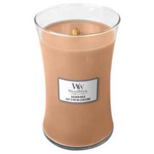 WoodWick Vonná svíčka váza Golden Milk 609