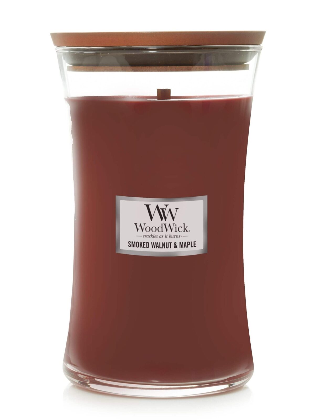 WoodWick Vonná svíčka váza velká Smoked Walnut & Maple 609