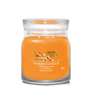 Yankee Candle Aromatická svíčka Signature sklo střední Farm Fresh Peach 368 g