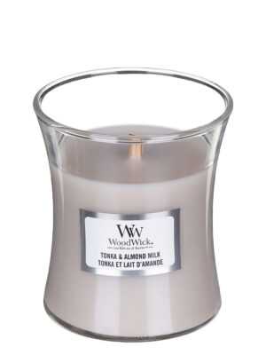 WoodWick Vonná svíčka váza malá Tonka & Almond Milk 85 g